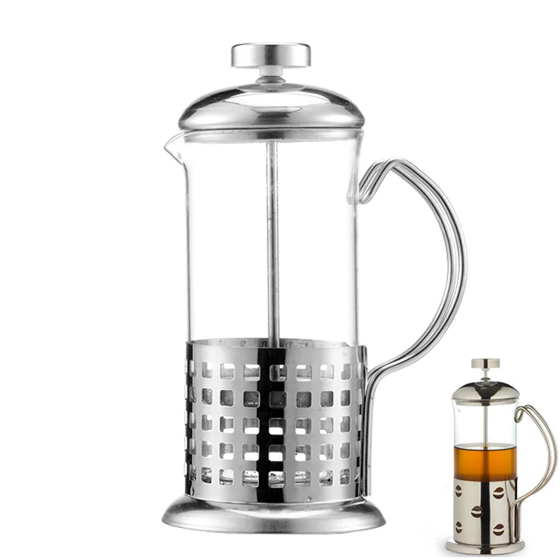 Cafetiere Coffee & Tea Percolator Stainless Steel & Glass