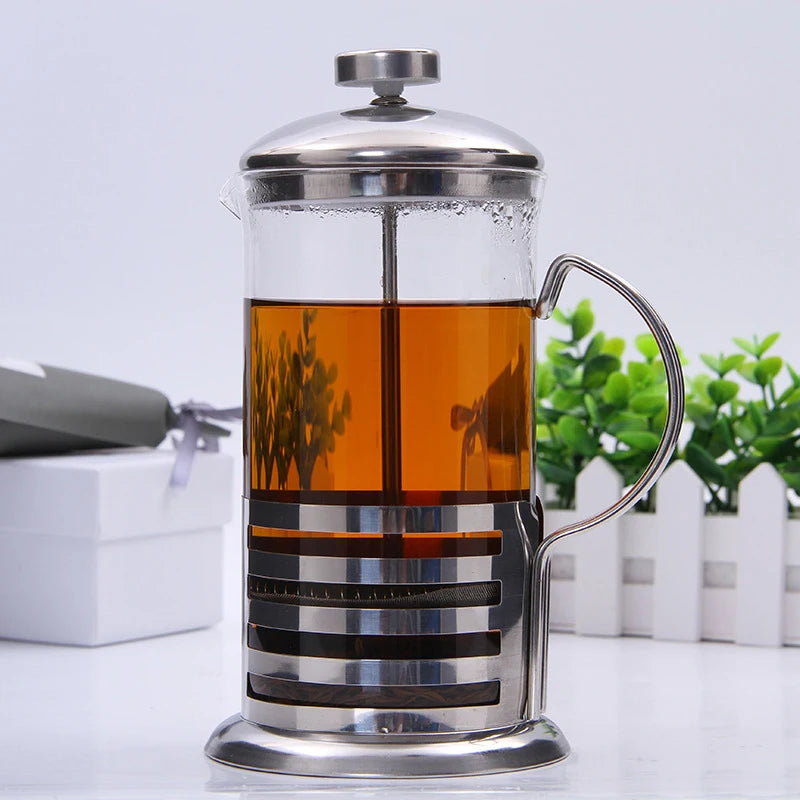 Cafetiere Coffee & Tea Percolator Stainless Steel & Glass