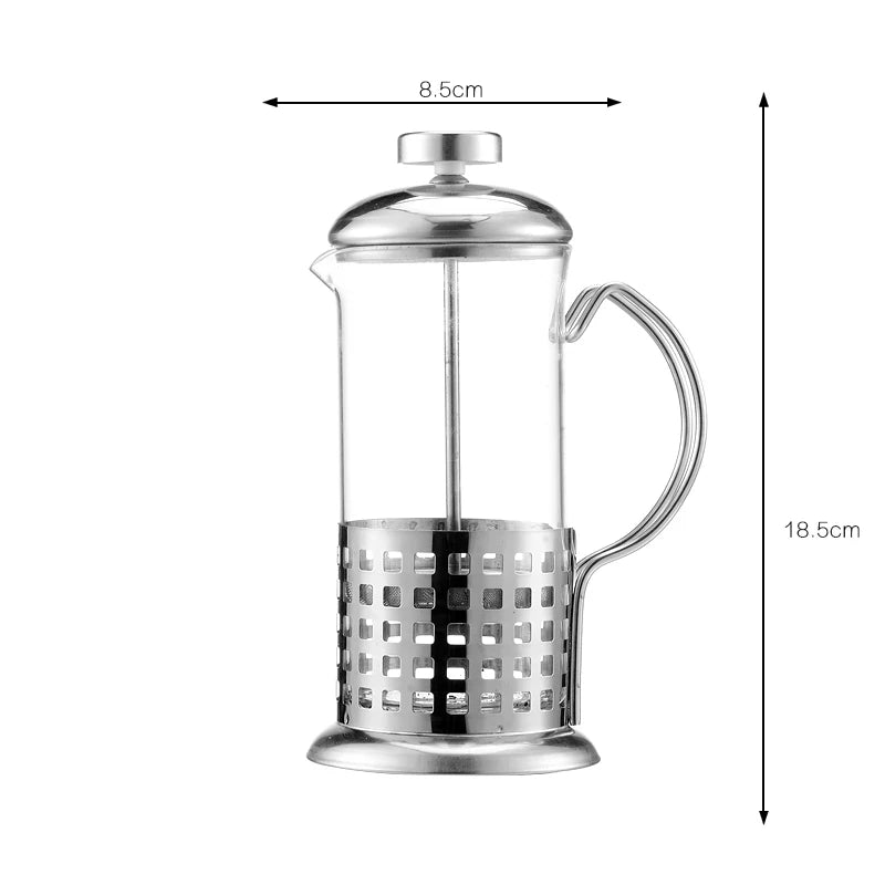 Cafetiere Coffee & Tea Percolator Stainless Steel & Glass