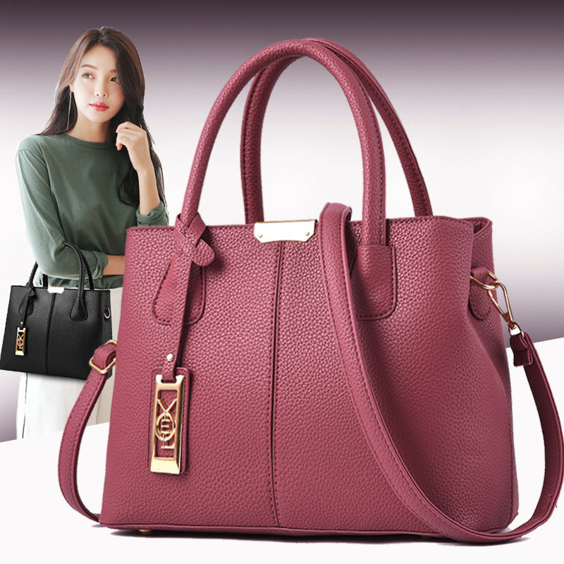 2022 New Soft Leather Shoulder Bag for Middle-Aged and Elderly Mother-in-Law