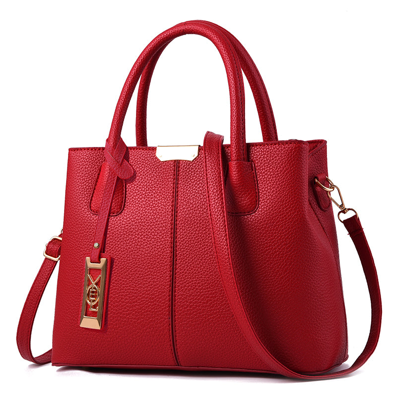 2022 New Soft Leather Shoulder Bag for Middle-Aged and Elderly Mother-in-Law