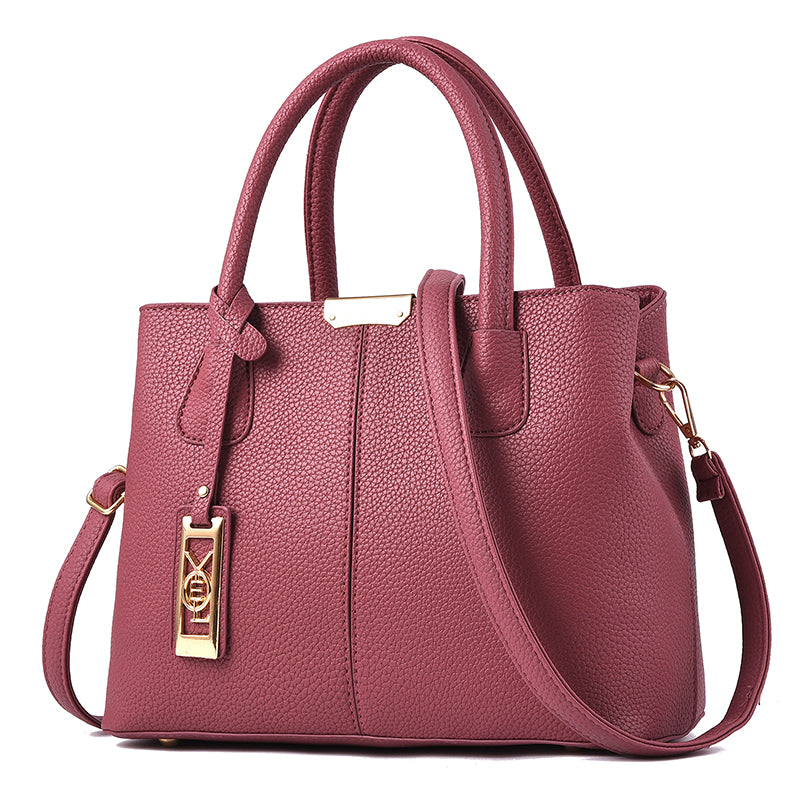 2022 New Soft Leather Shoulder Bag for Middle-Aged and Elderly Mother-in-Law