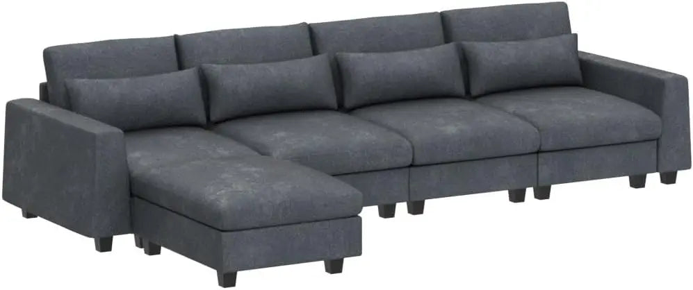 Modular L Shaped Sectional Sofa Couch Set