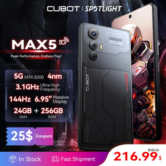 CUBOT MAX 5, Android 5G Smartphone