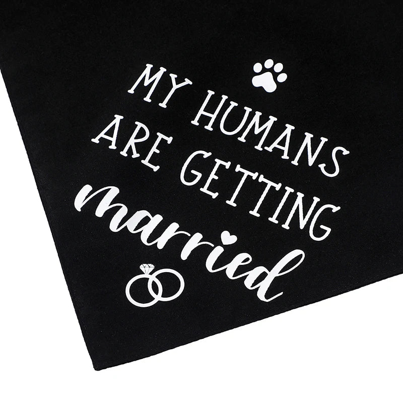 Pet Wedding Triangle Bandanas