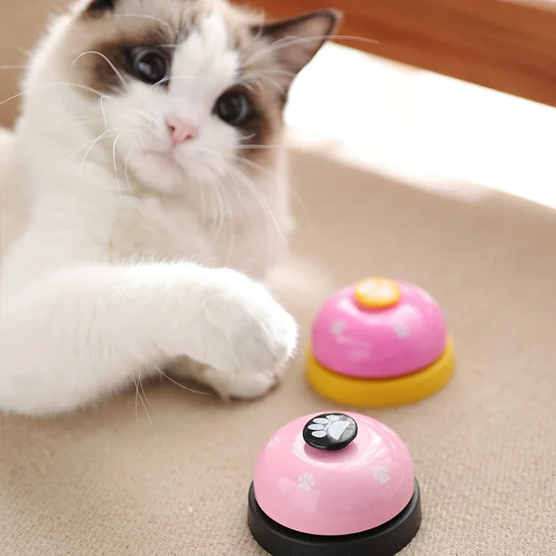 Dog Training Bells Cat Meal Bell Puppy Feeding Call Bell Child Hand Ability Training Interactive Dogs Toy Pet Training Button