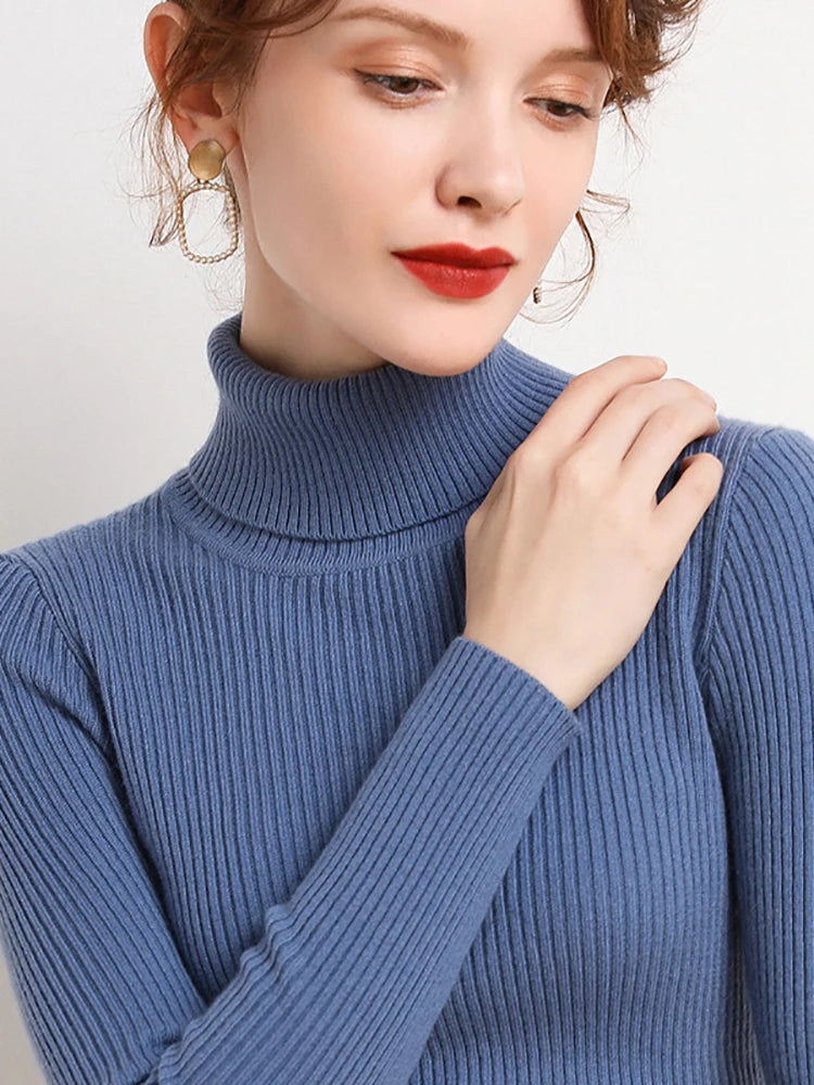 Heliar Turtleneck Sweater Knitted Cashmere Jumpers