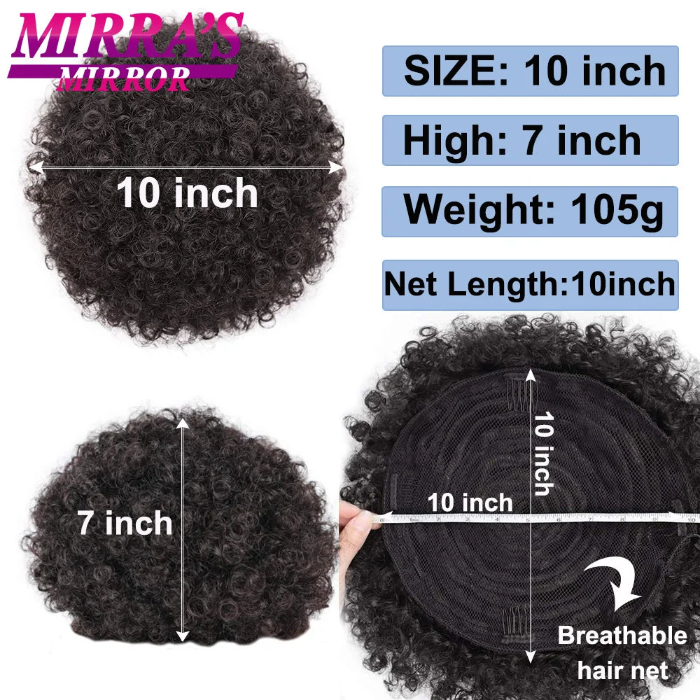  Mirra's Mirror Afro Kinky Puff Drawstring Ponytail 10 Inch