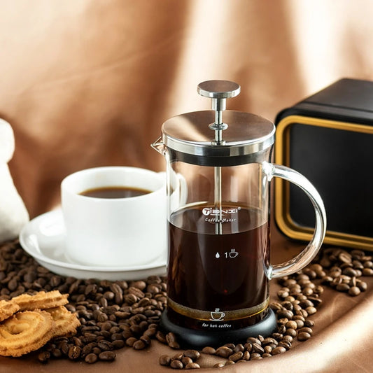 Gianxi Glass French Press & Filter Coffee Pot