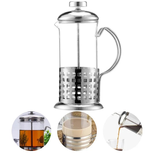 Cafetiere Coffee & Tea Percolator Stainless Steel & Glass