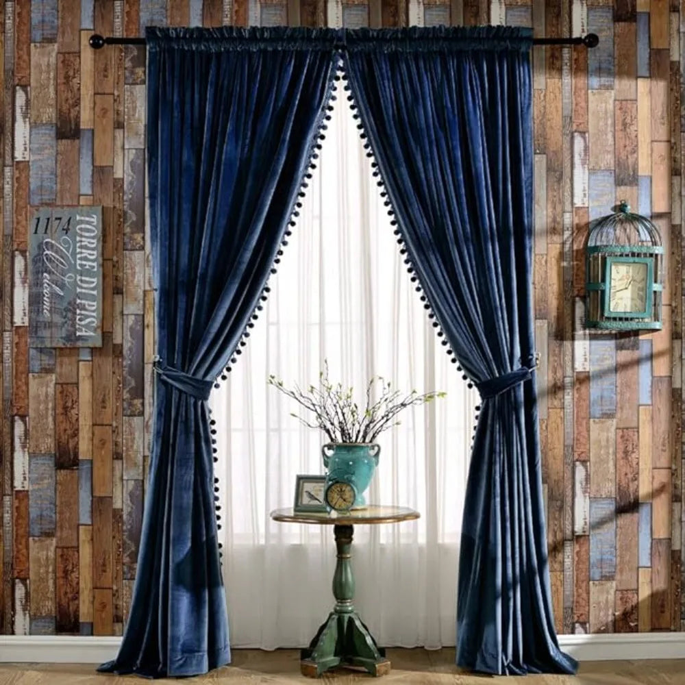 Goose Down Vintage Blackout Curtains