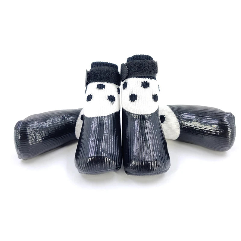 4Pcs/set Cute Pet Waterproof Winter Snow Boots